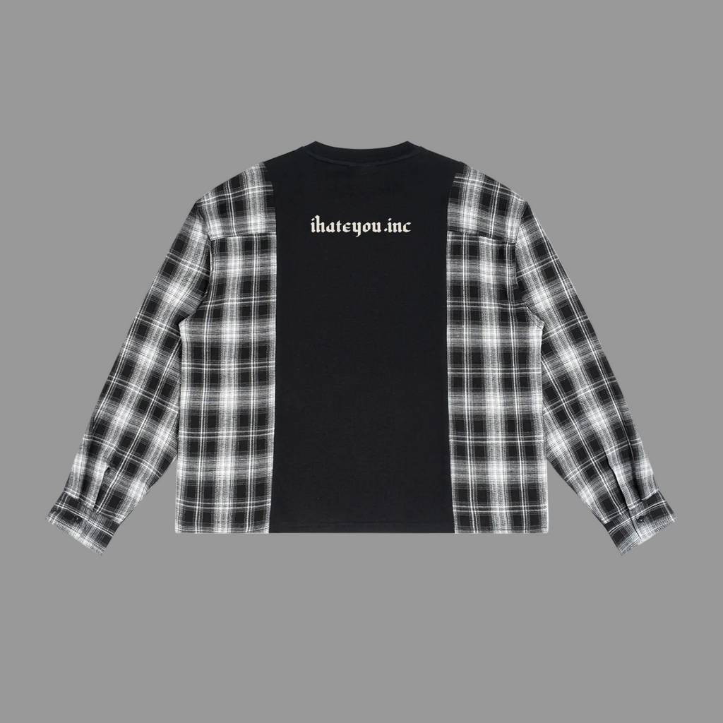 Plaid Panel Longsleeve — 240gsm