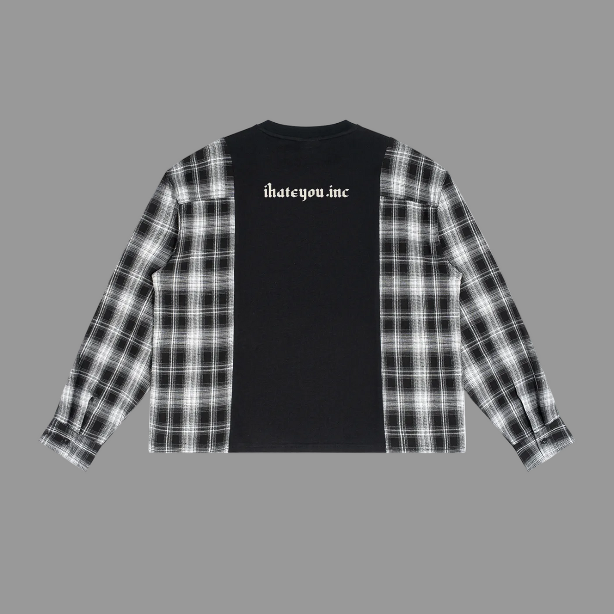 Plaid Panel Longsleeve — 240gsm