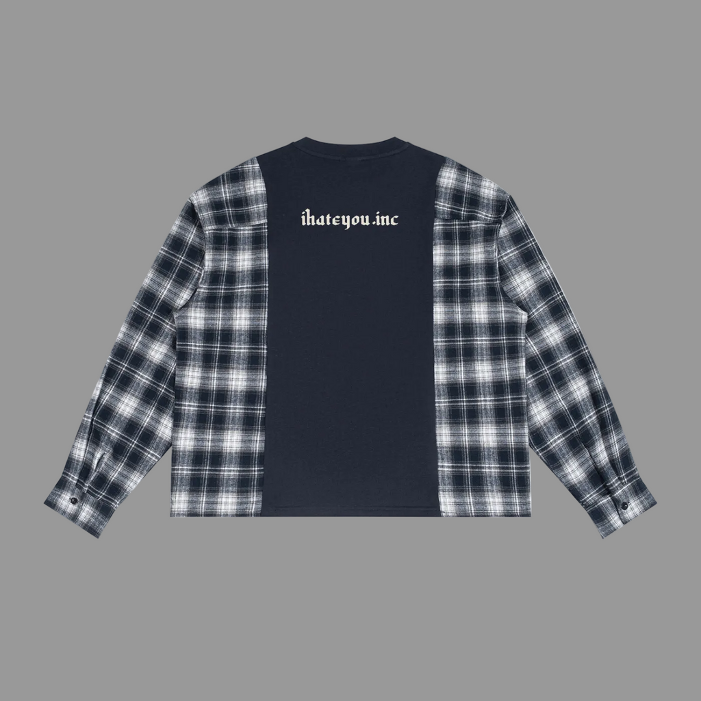 Plaid Panel Longsleeve — 240gsm