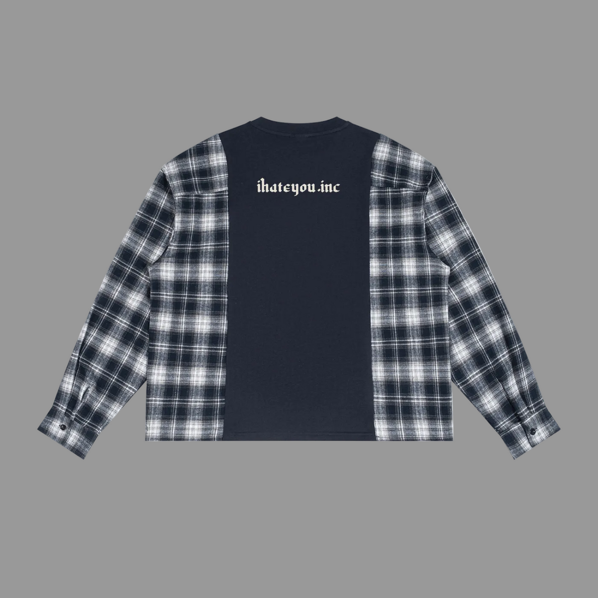 Plaid Panel Longsleeve — 240gsm