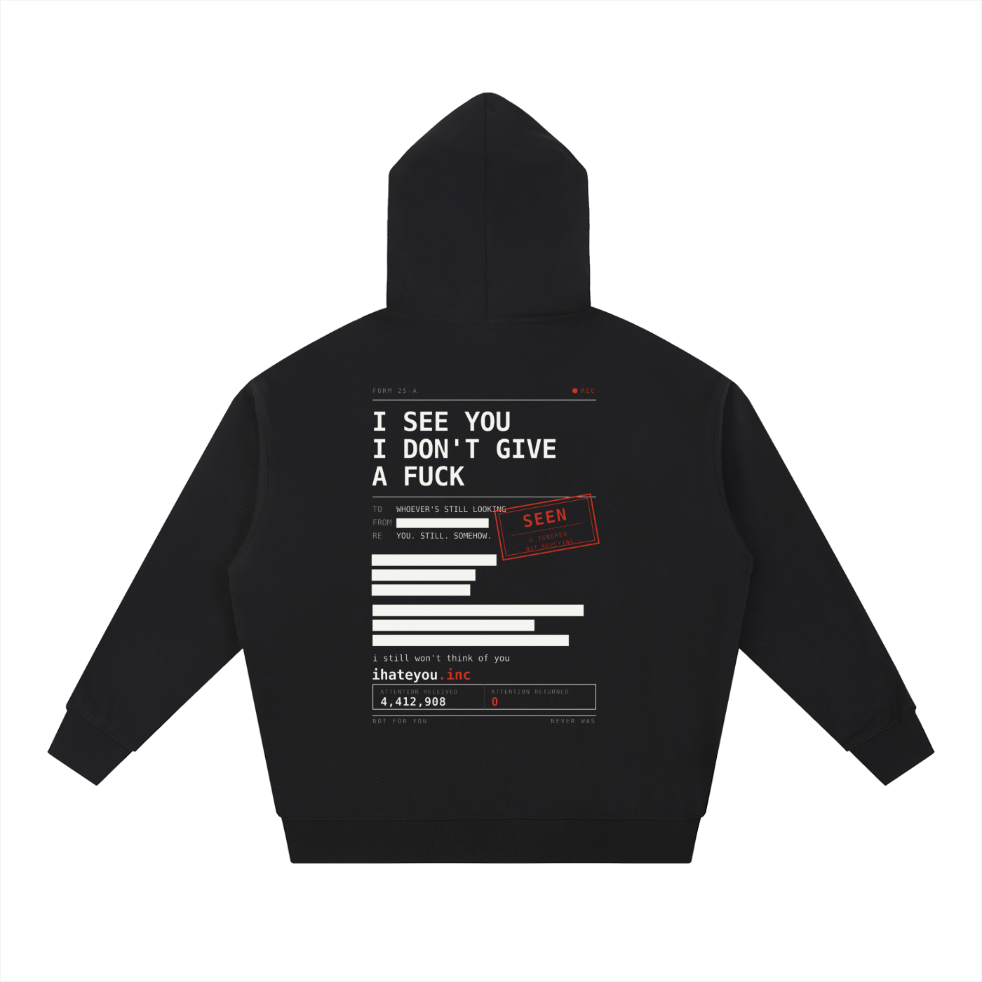 ihateyou.inc Heavyweight Hoodie