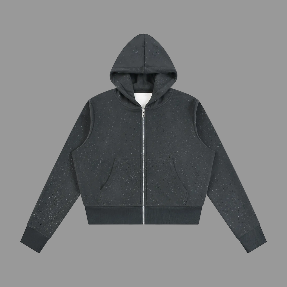 Women's Sparkle Fleece Zip Hoodie — 320gsm