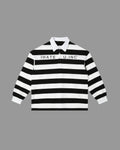 IHATEYOU.inc Color-Block Stripe Polo — White & Black — Archive 02 preview 1