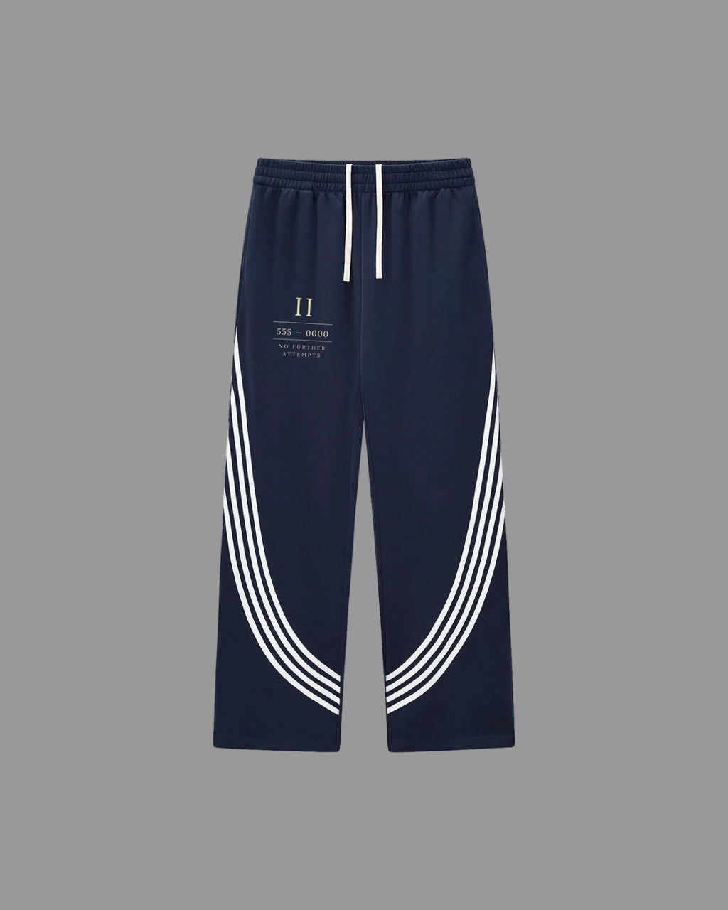 IHATEYOU.inc Curved Stripe Sweatpants — Black or Royal — Archive 02 preview 1
