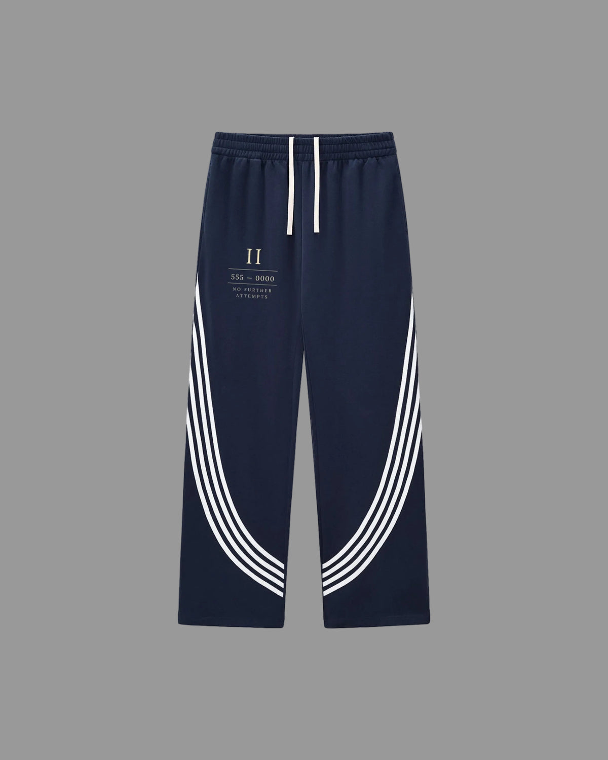 IHATEYOU.inc Curved Stripe Sweatpants — Black or Royal — Archive 02 preview 1