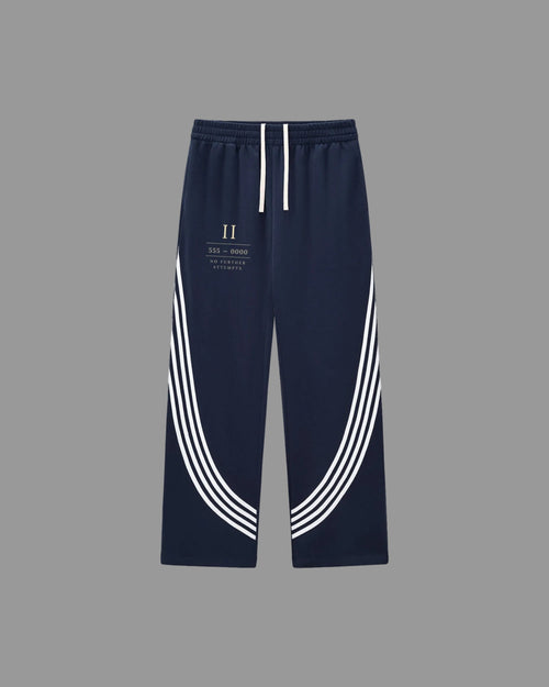 IHATEYOU.inc Curved Stripe Sweatpants — Black or Royal — Archive 02 preview 1
