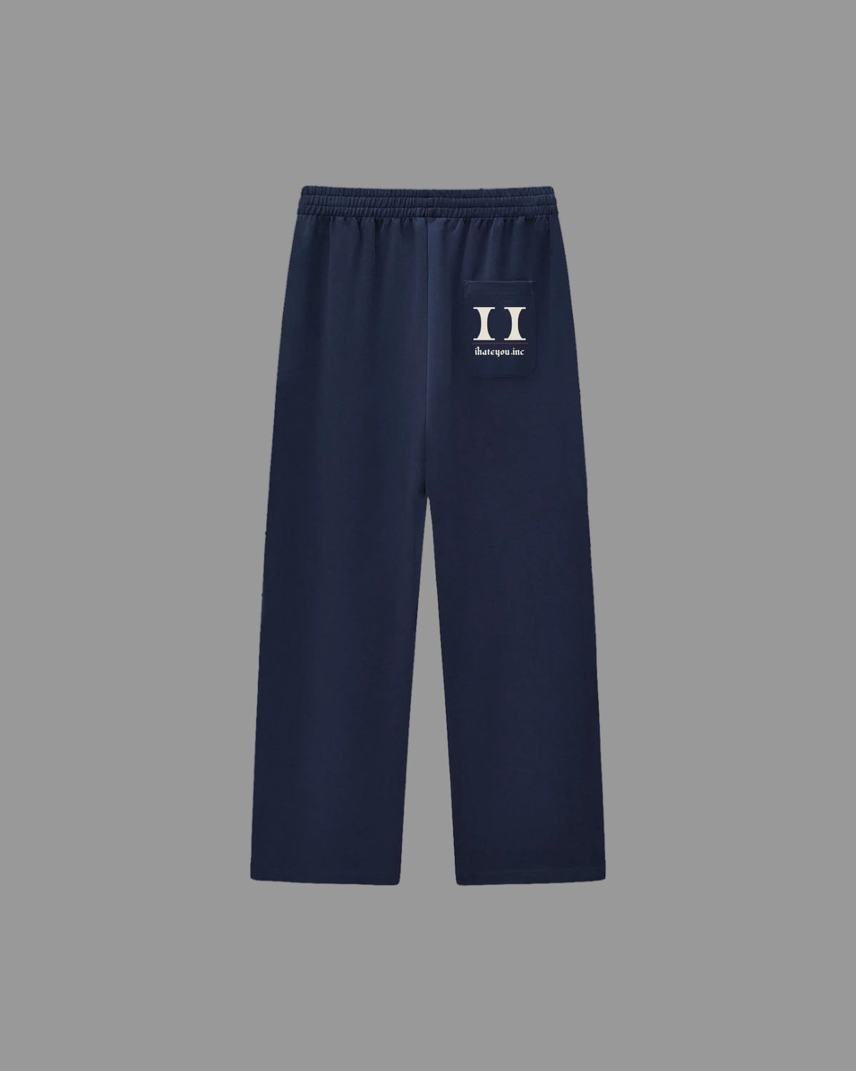 IHATEYOU.inc Curved Stripe Sweatpants — Black or Royal — Archive 02 preview 2
