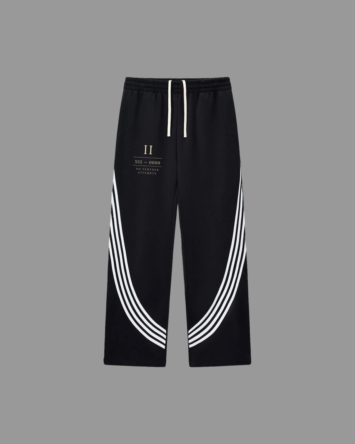 IHATEYOU.inc Curved Stripe Sweatpants — Black or Royal — Archive 02 preview 3