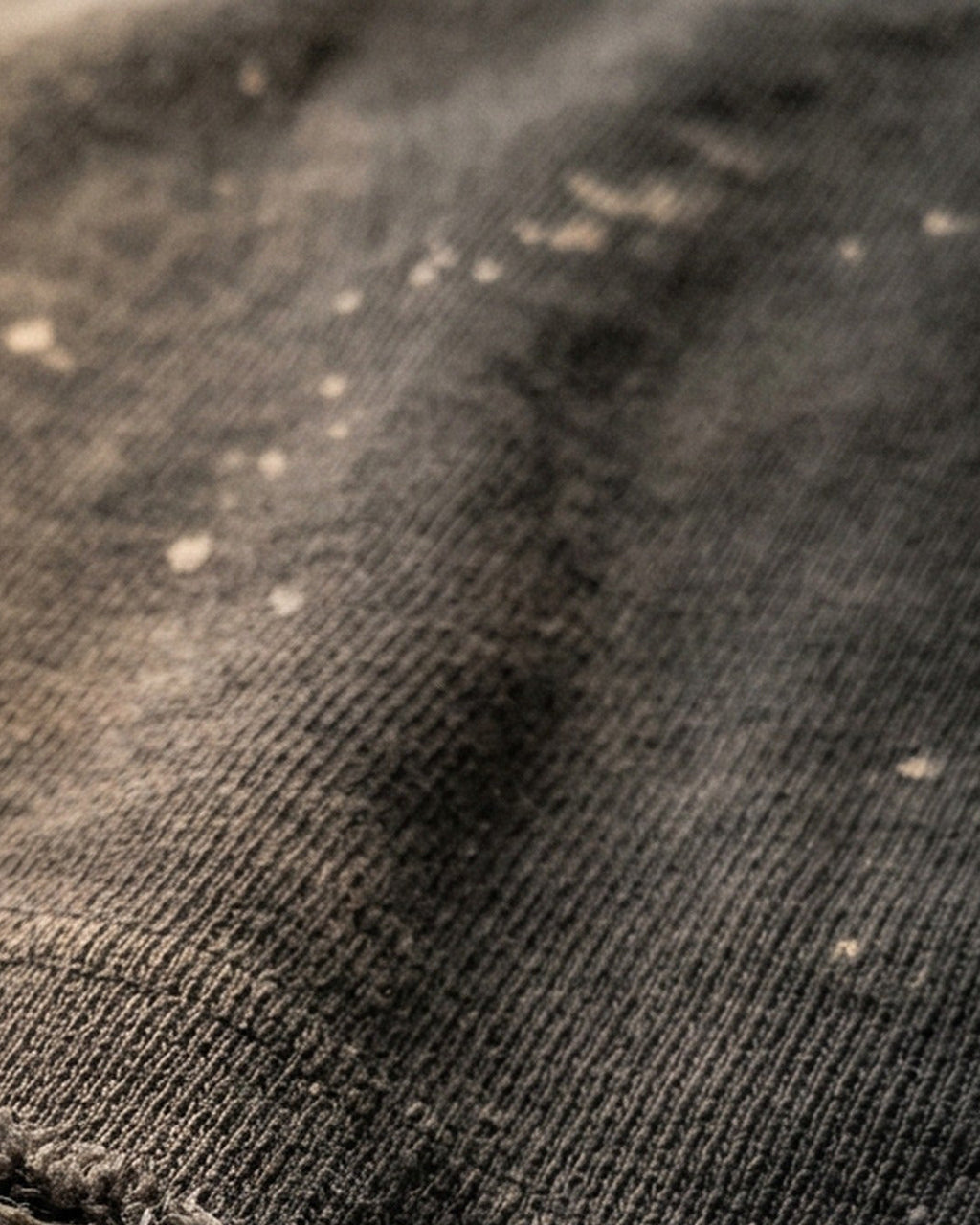 IHATEYOU.inc Hand-Splattered Sunfaded Cotton Tee — fabric detail