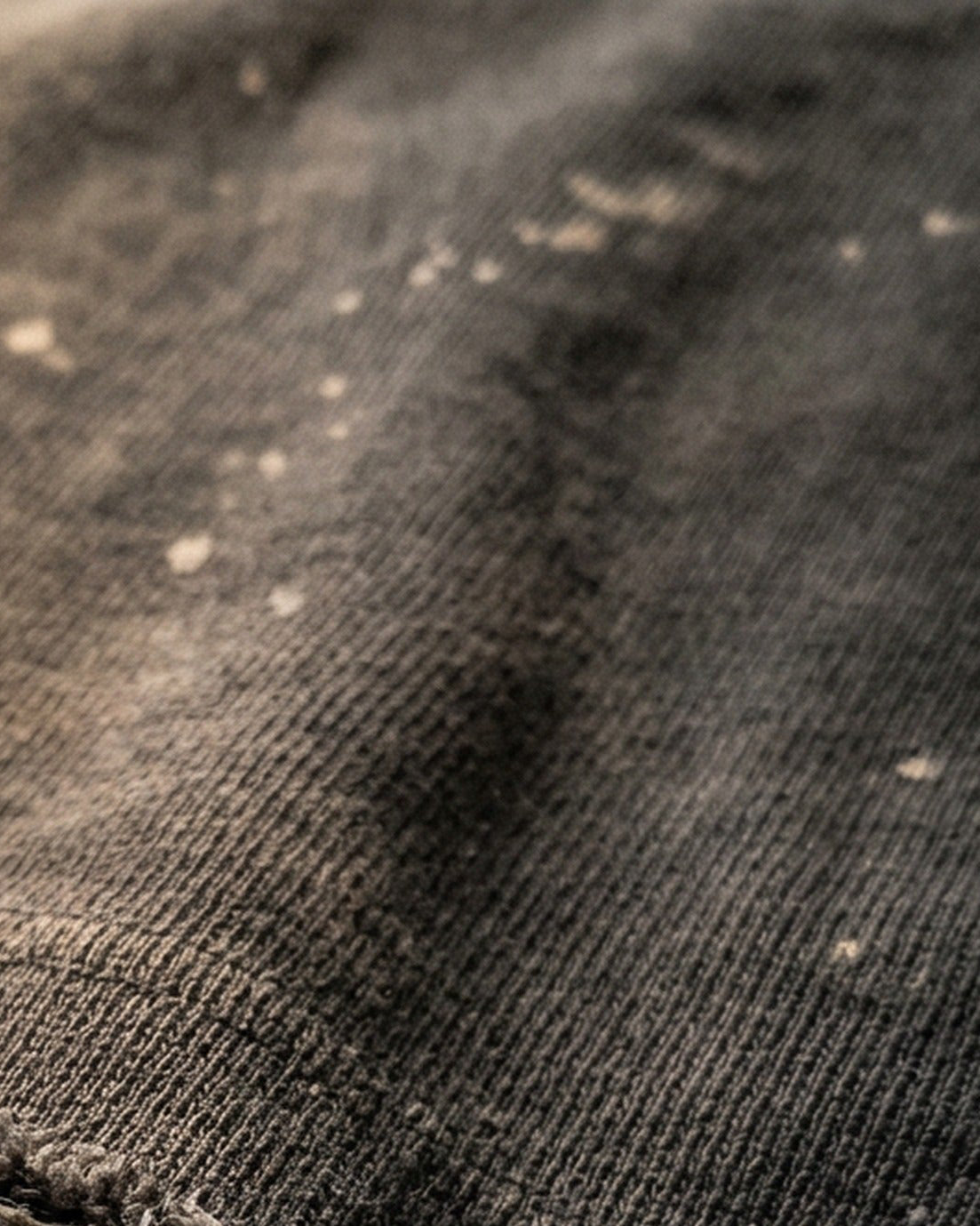 IHATEYOU.inc Hand-Splattered Sunfaded Cotton Tee — fabric detail