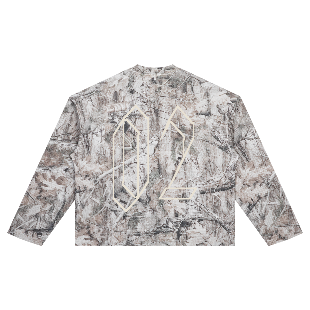 Tree Camo Waffle Longsleeve — 260gsm