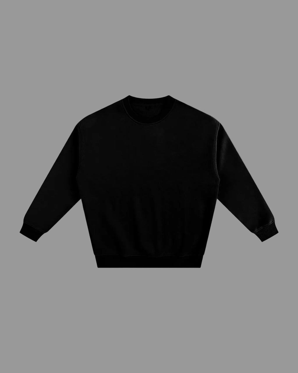 IHATEYOU.inc Fleece Crewneck Sweatshirt — Black 350gsm — Archive 02 preview 1
