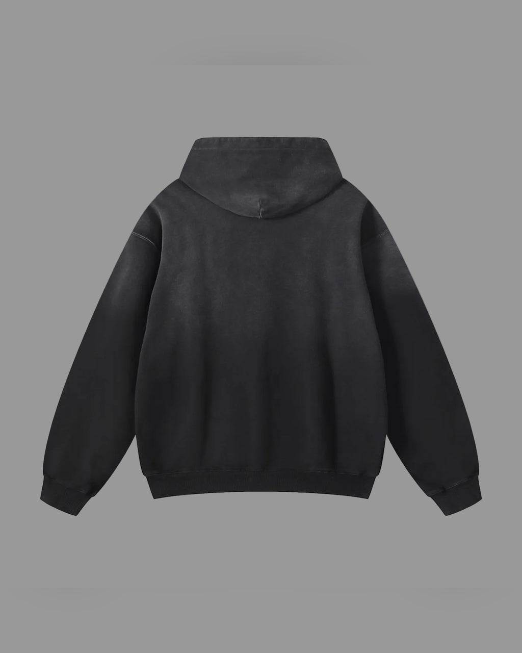 IHATEYOU.inc Sunfaded Oversized Hoodie — Black 400gsm — Archive 02 preview 2