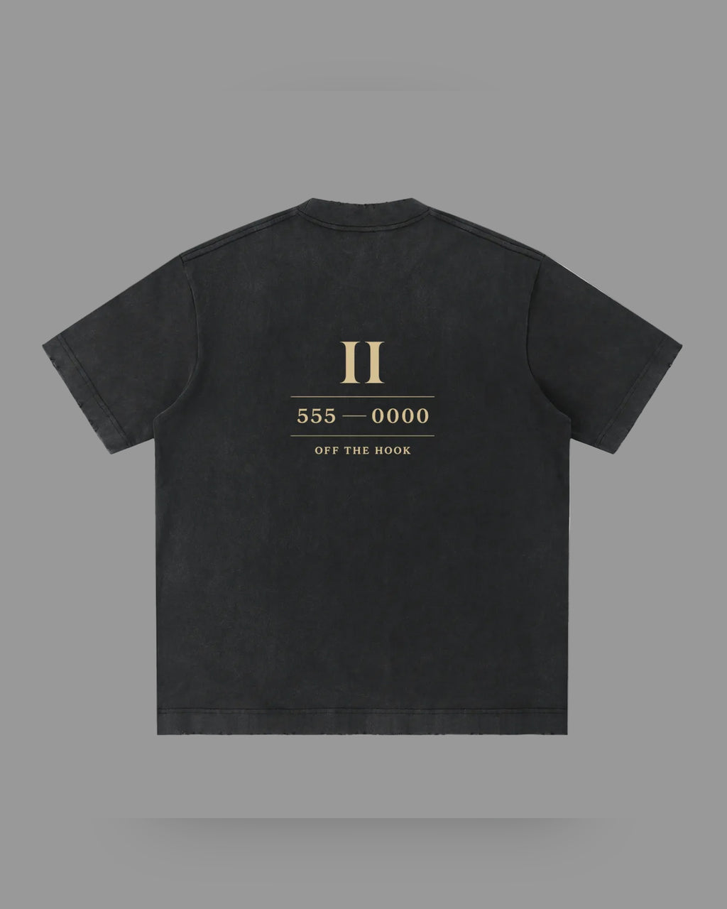 IHATEYOU.inc Frayed Vintage-Wash Tee — Black 430gsm — Archive 02 preview 1