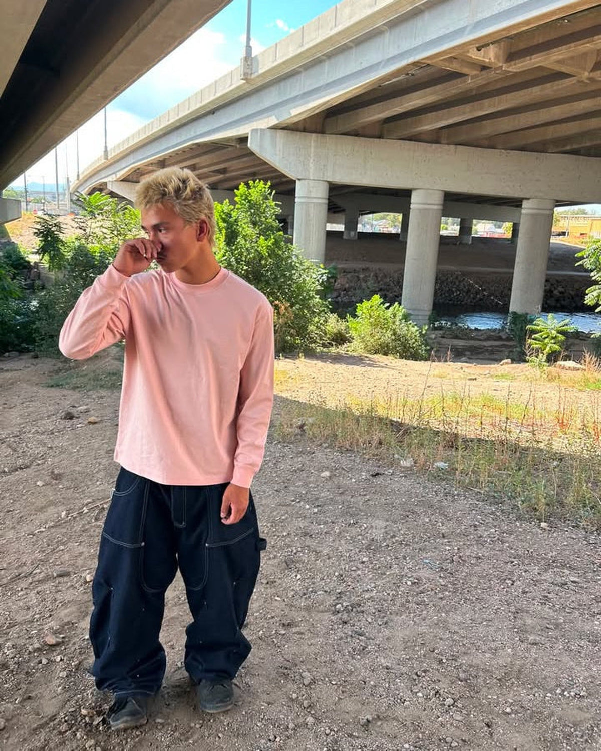 IHATEYOU.inc Light Pink Unisex Crewneck Sweatshirt — detail
